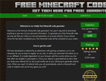 Tablet Screenshot of minecraftgeek.com